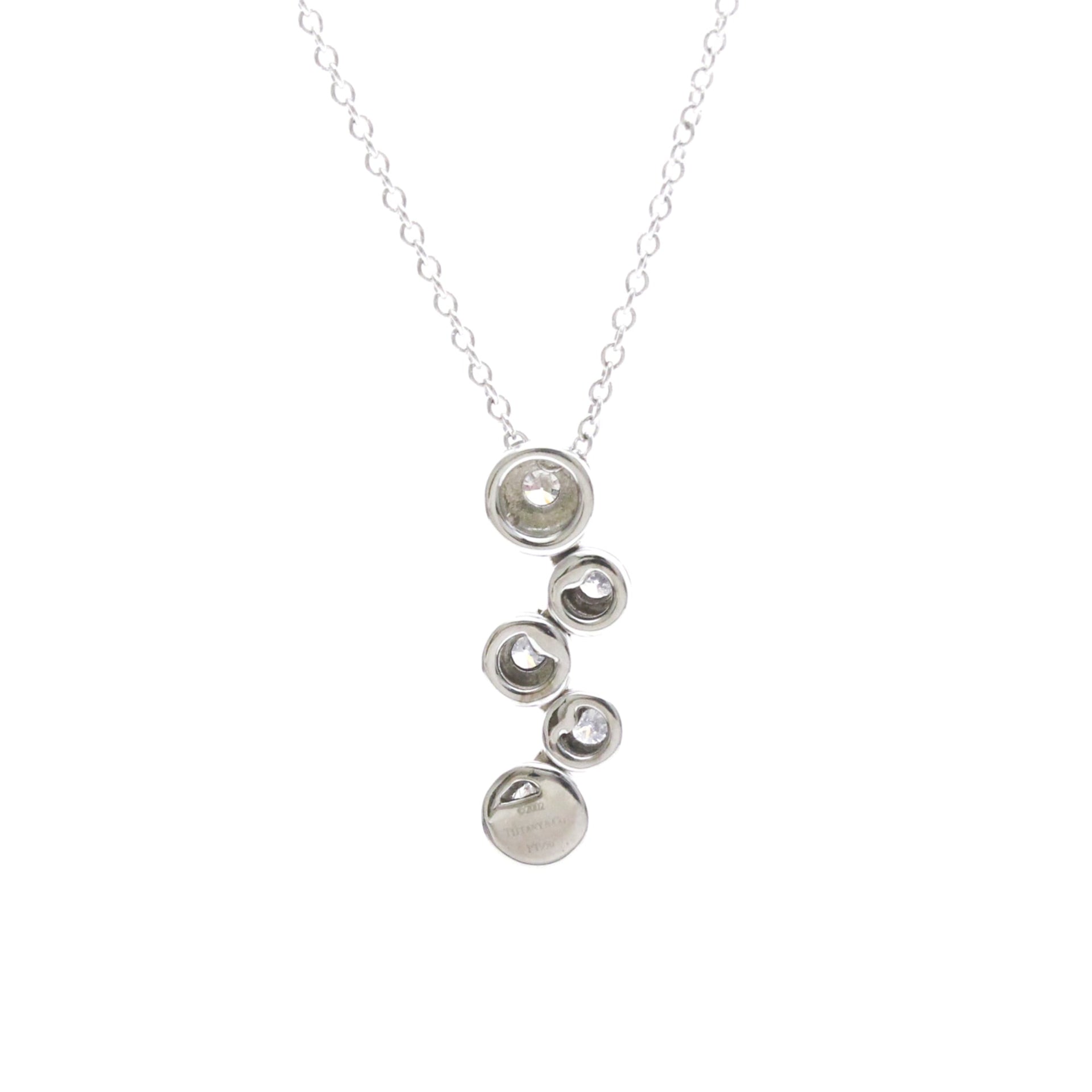 Collier Tiffany Bubble Diamond en platine PT950 poli 2