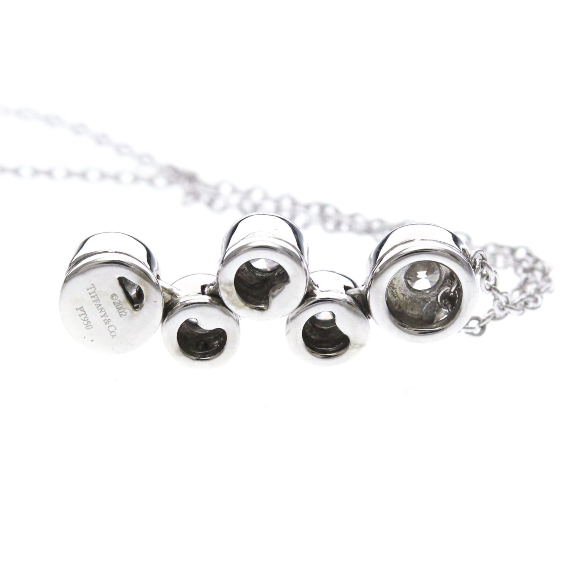 Collier Tiffany Bubble Diamond en platine PT950 poli 8