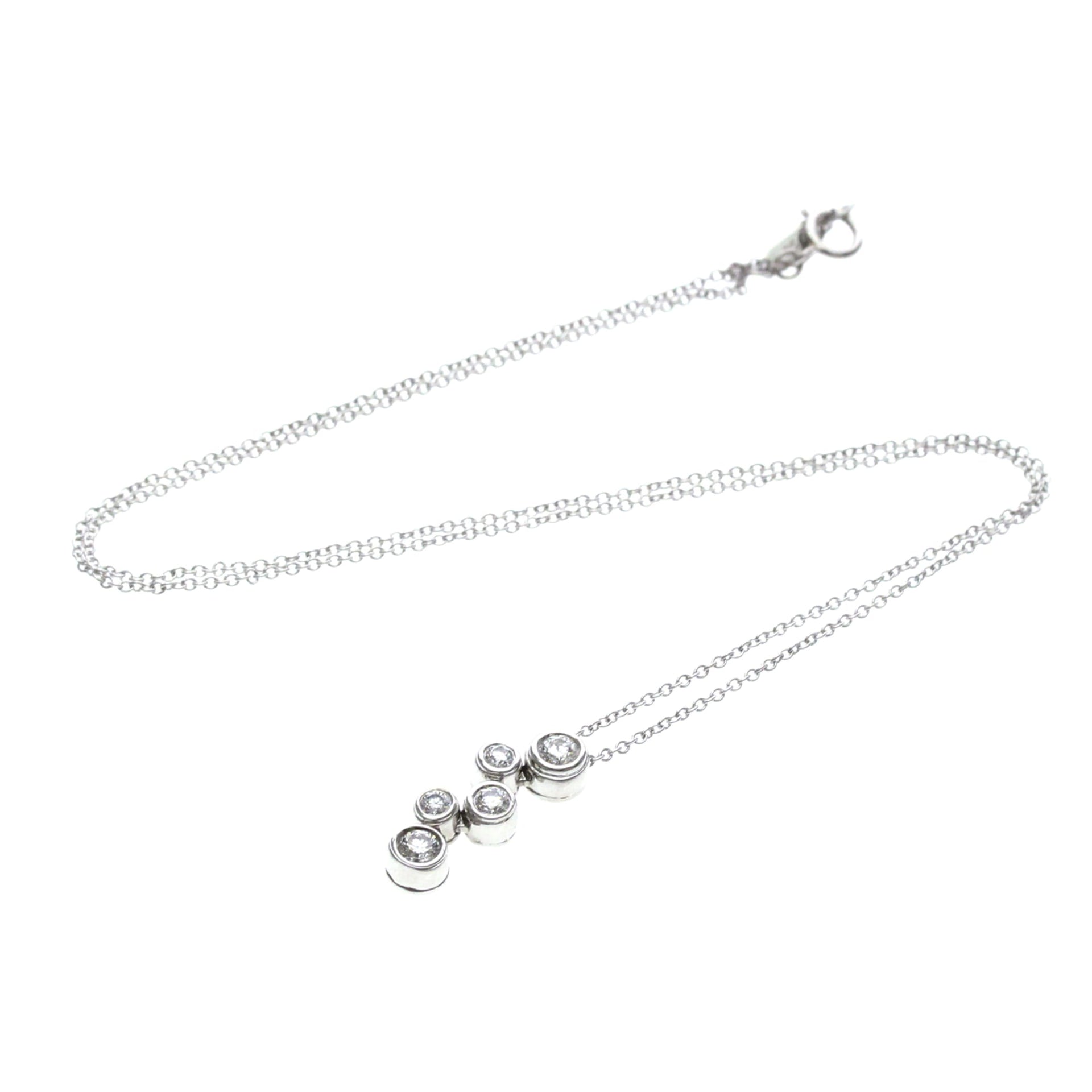 Collier Tiffany Bubble Diamond en platine PT950 poli 13