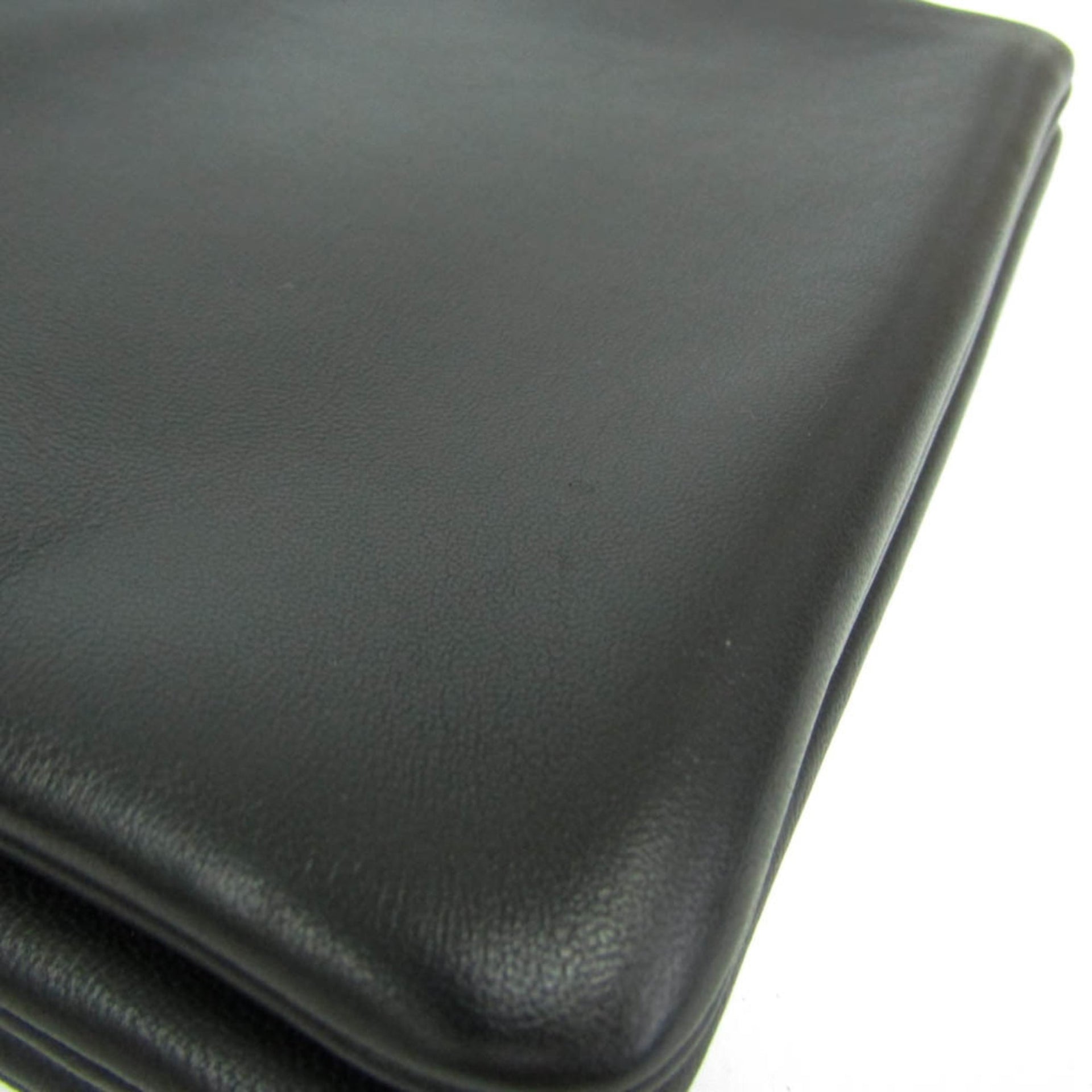 Celine Trio Small Women's Leather Shoulder Bag Black 8