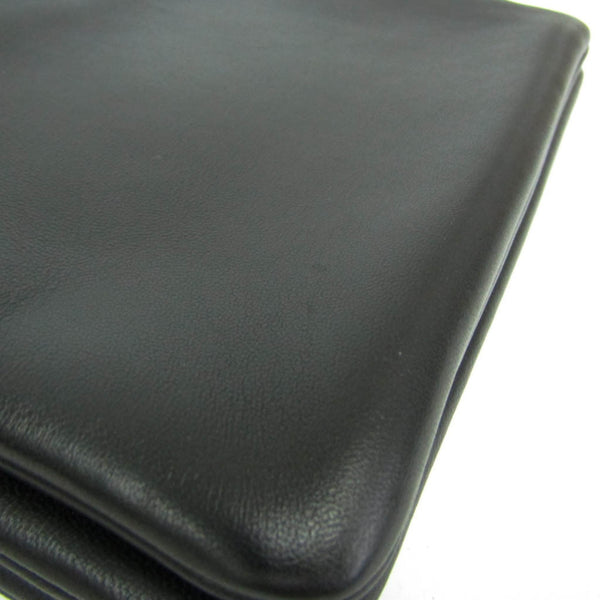 Celine Trio Small Women's Leather Shoulder Bag Black 8