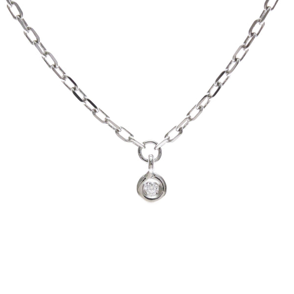 GUCCI Double G Diamond Bracelet 18K White Gold Polished 1