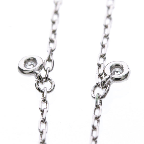 GUCCI Double G Diamond Bracelet 18K White Gold Polished 4