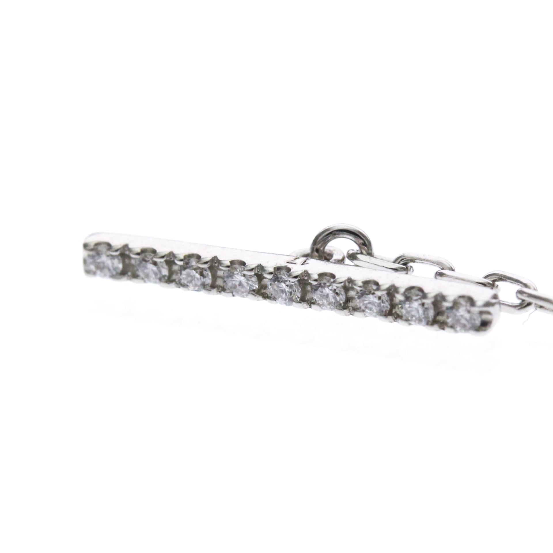 GUCCI Double G Diamond Bracelet 18K White Gold Polished 5