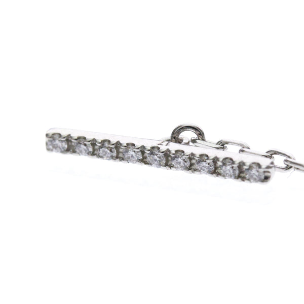GUCCI Double G Diamond Bracelet 18K White Gold Polished 5