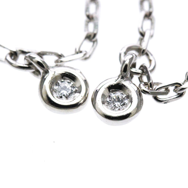 GUCCI Double G Diamond Bracelet 18K White Gold Polished 11