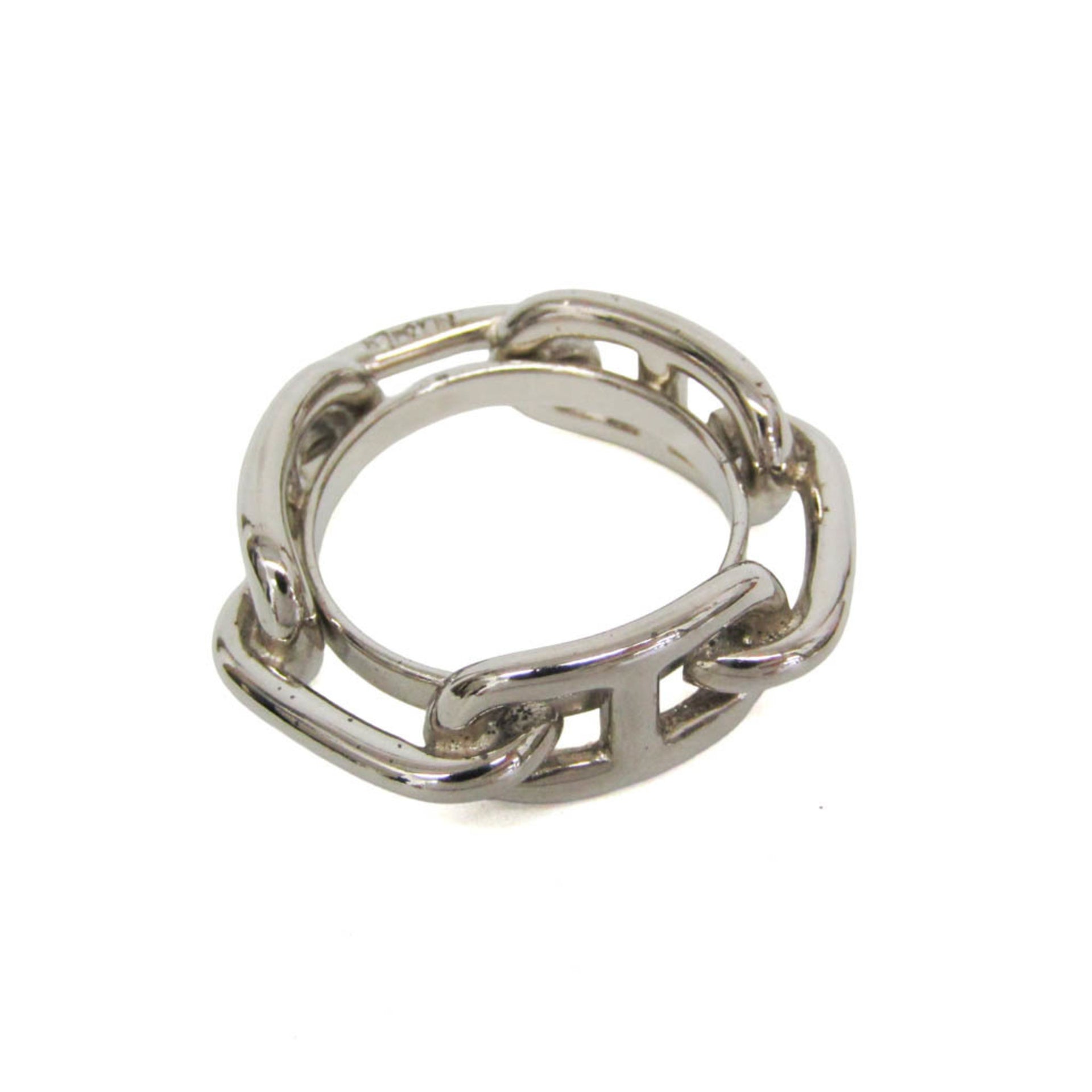 Hermes Metal Scarf Ring Silver Lugate Shane Dunkle 1
