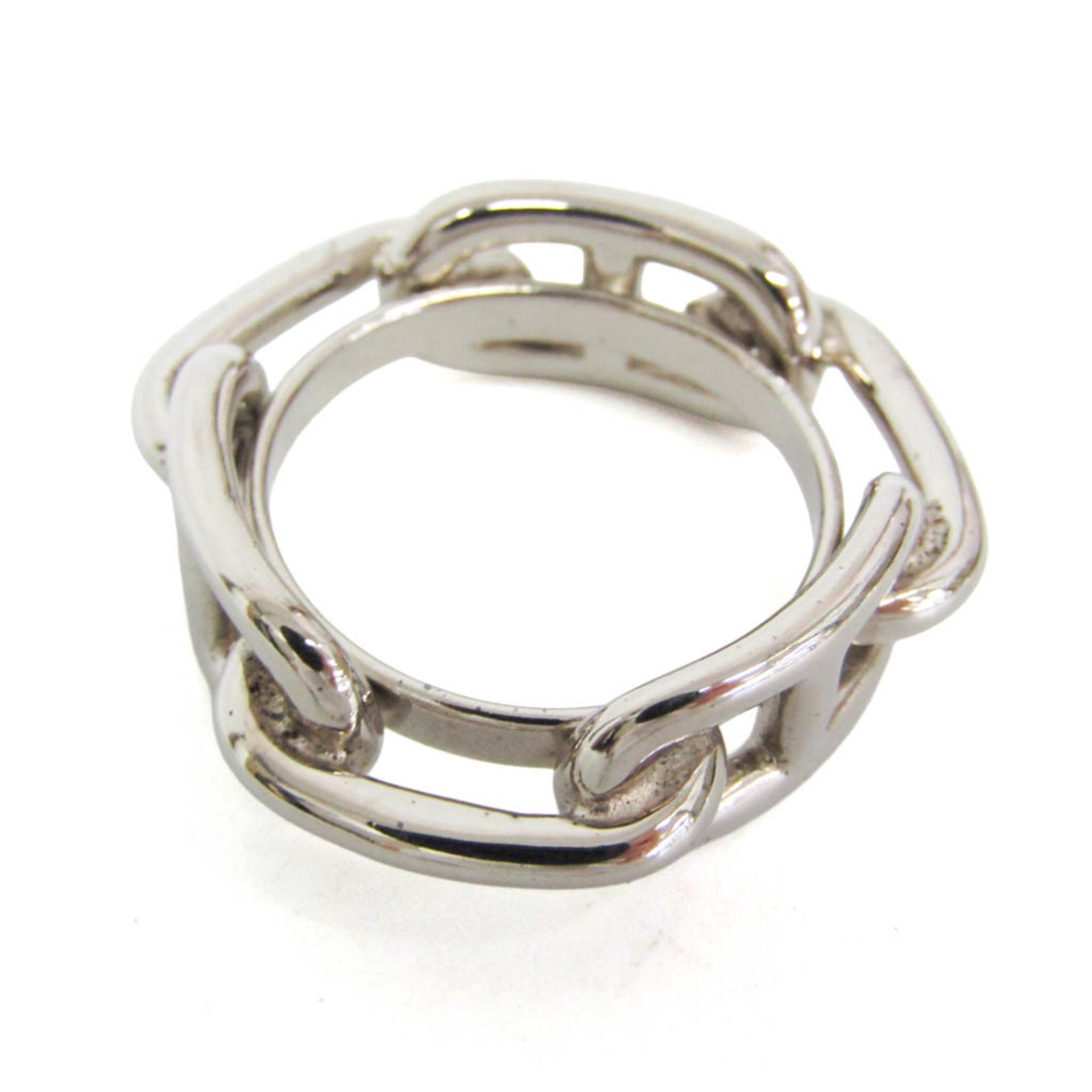 Hermes Metal Scarf Ring Silver Lugate Shane Dunkle 2