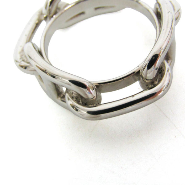 Hermes Metal Scarf Ring Silver Lugate Shane Dunkle 5