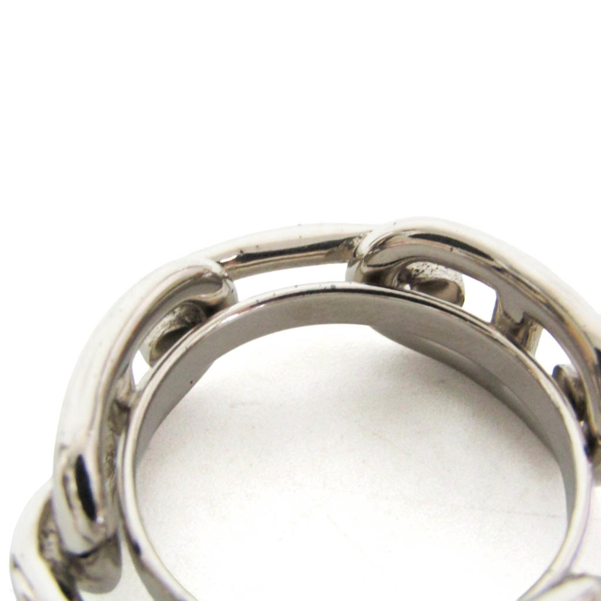 Hermes Metal Scarf Ring Silver Lugate Shane Dunkle 7