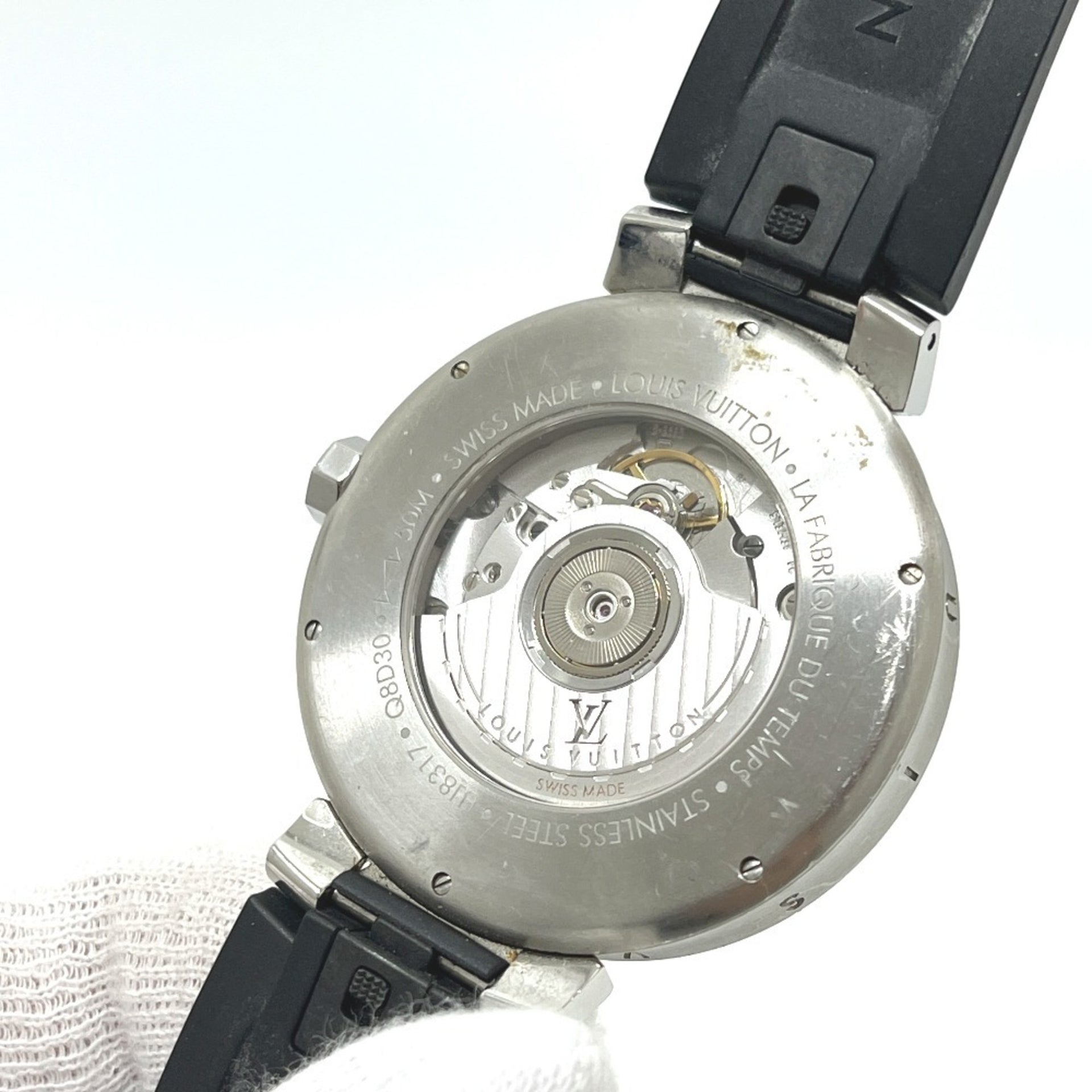 LOUIS VUITTON Q8D30 Tambour Moon GMT Automatic Watch 15