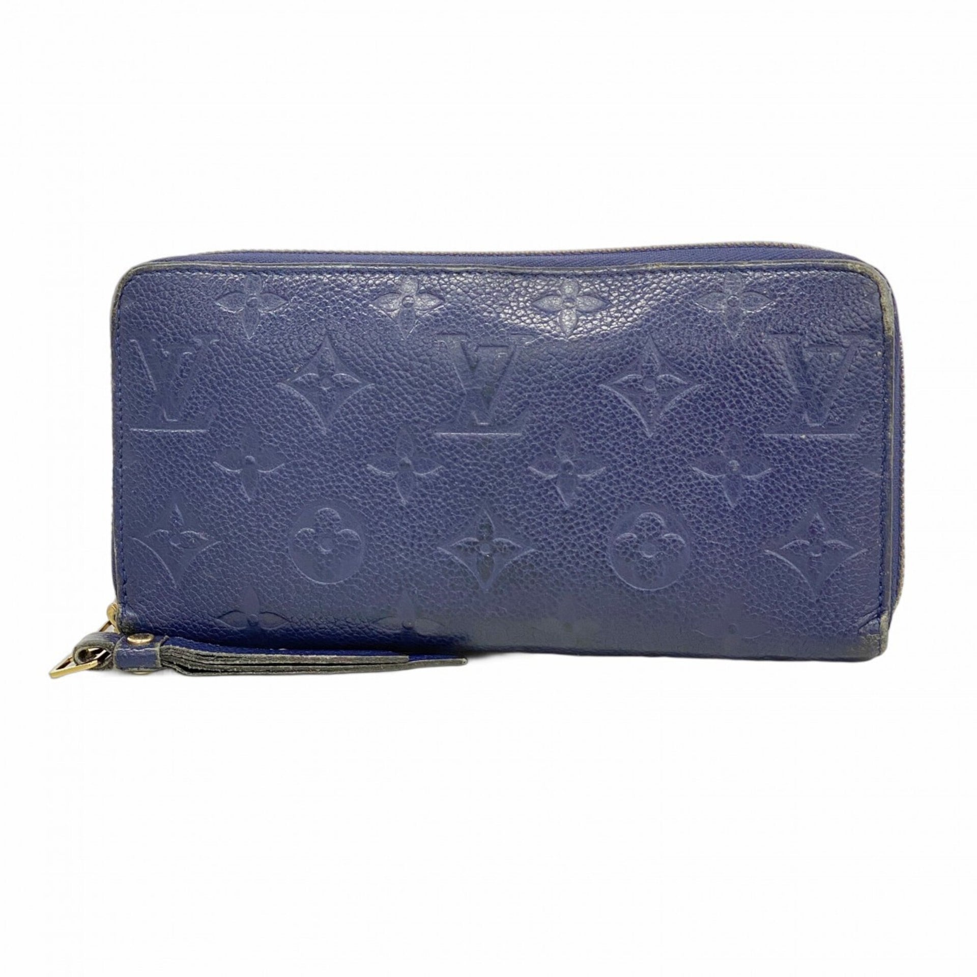 Louis Vuitton Monogram Empreinte Zippy Wallet M60943 Iris Women's Long 1