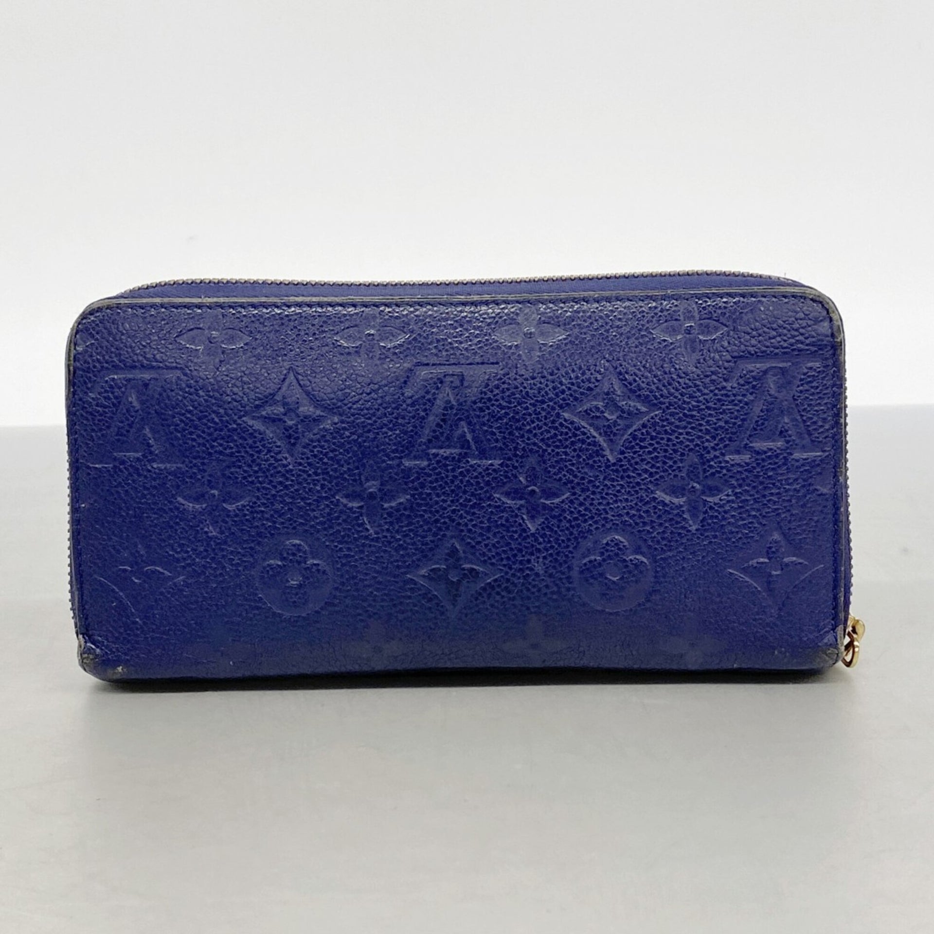 Louis Vuitton Monogram Empreinte Zippy Wallet M60943 Iris Women's Long 9
