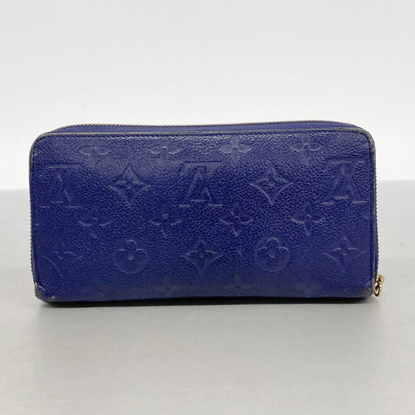 Louis Vuitton Monogram Empreinte Zippy Wallet M60943 Iris Women's Long 9