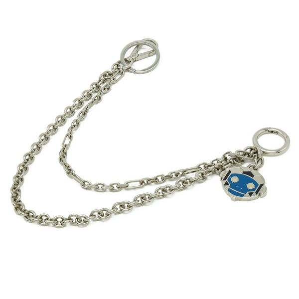 PRADA Robot Monkey Accessory Bag Charm Wallet Chain Keychain Keyring Metal Silver Blue 2PS033 1
