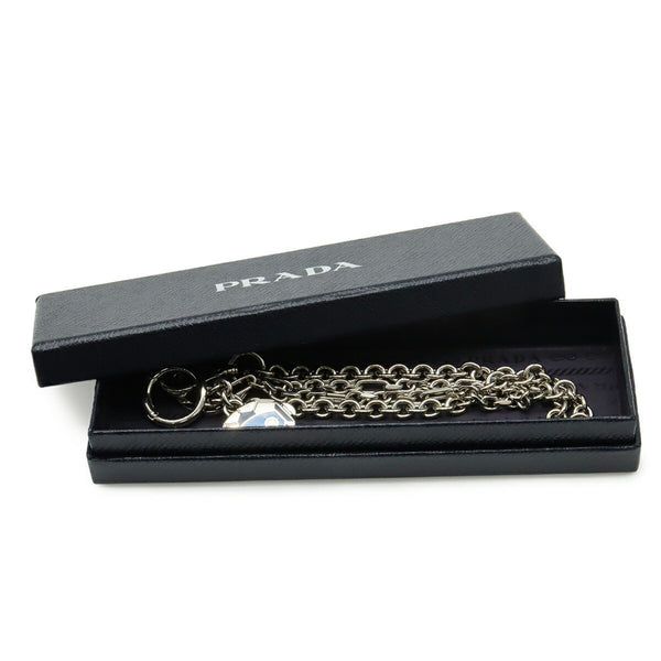 PRADA Robot Monkey Accessory Bag Charm Wallet Chain Keychain Keyring Metal Silver Blue 2PS033 13