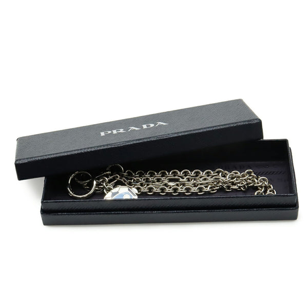 PRADA Robot Monkey Accessory Bag Charm Wallet Chain Keychain Keyring Metal Silver Blue 2PS033 14