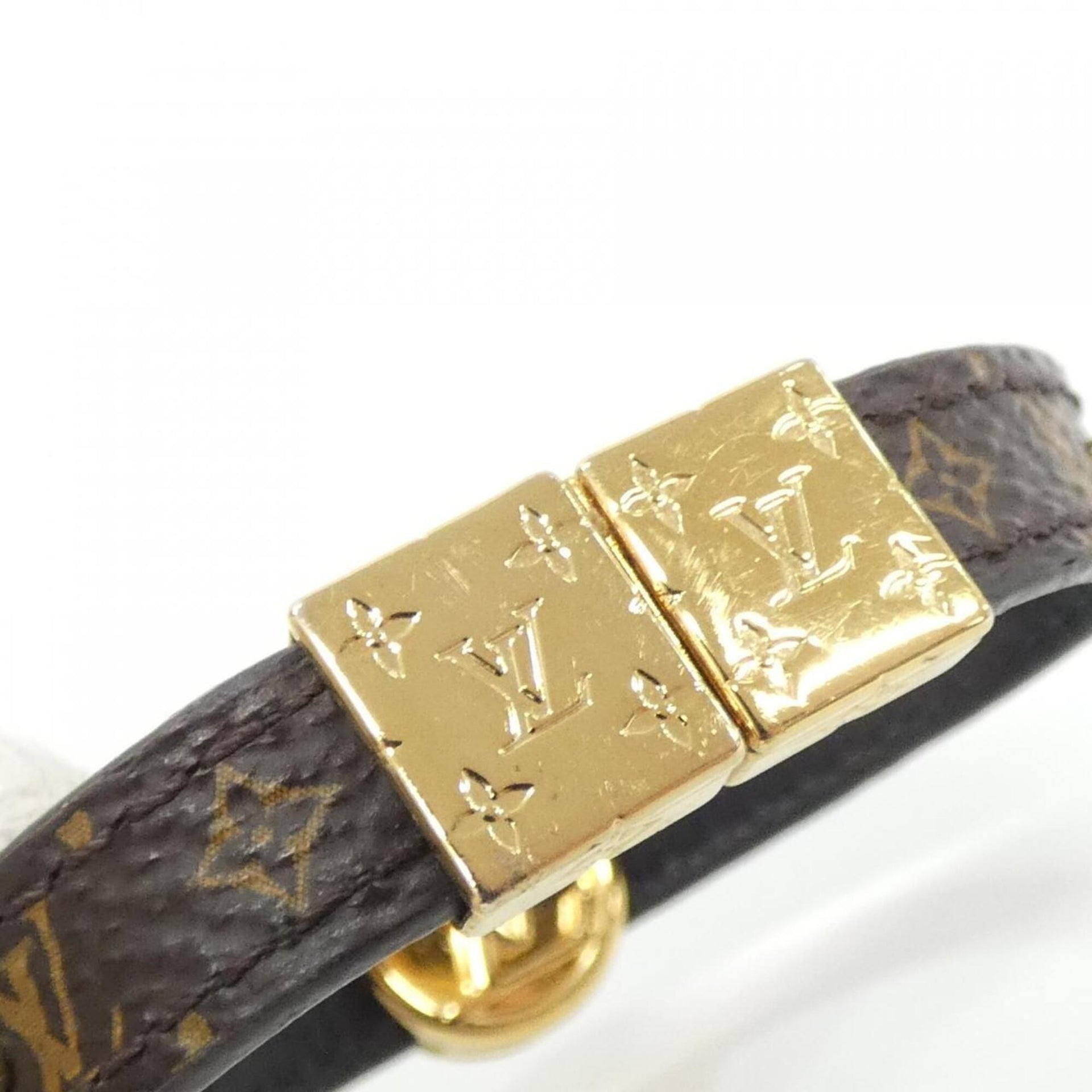 Bracelet Louis Vuitton Monogram LV Circle Réversible 17 cm M6173F 4