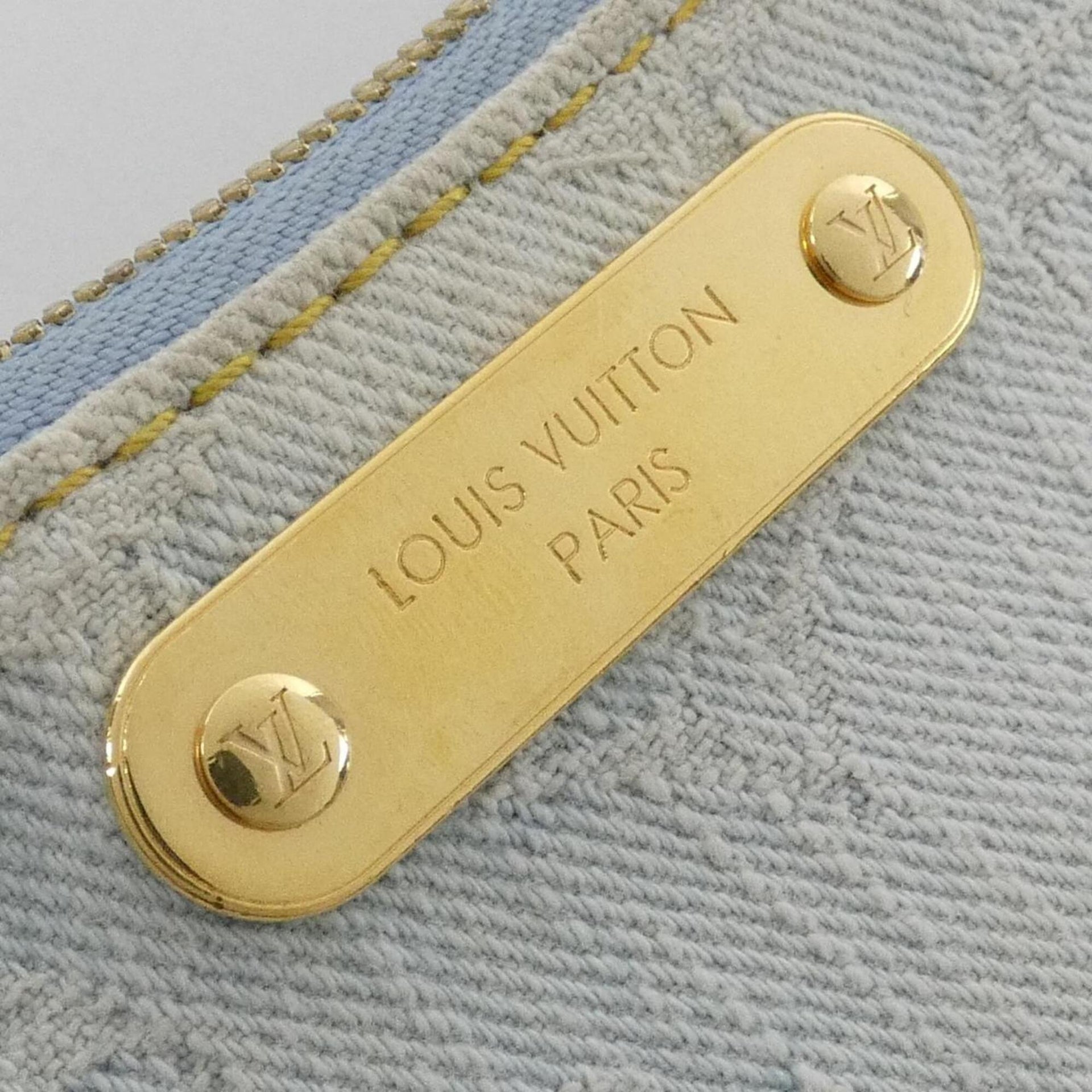 Louis Vuitton Monogram Denim Pochette Rive M83532 Shoulder Bag 11