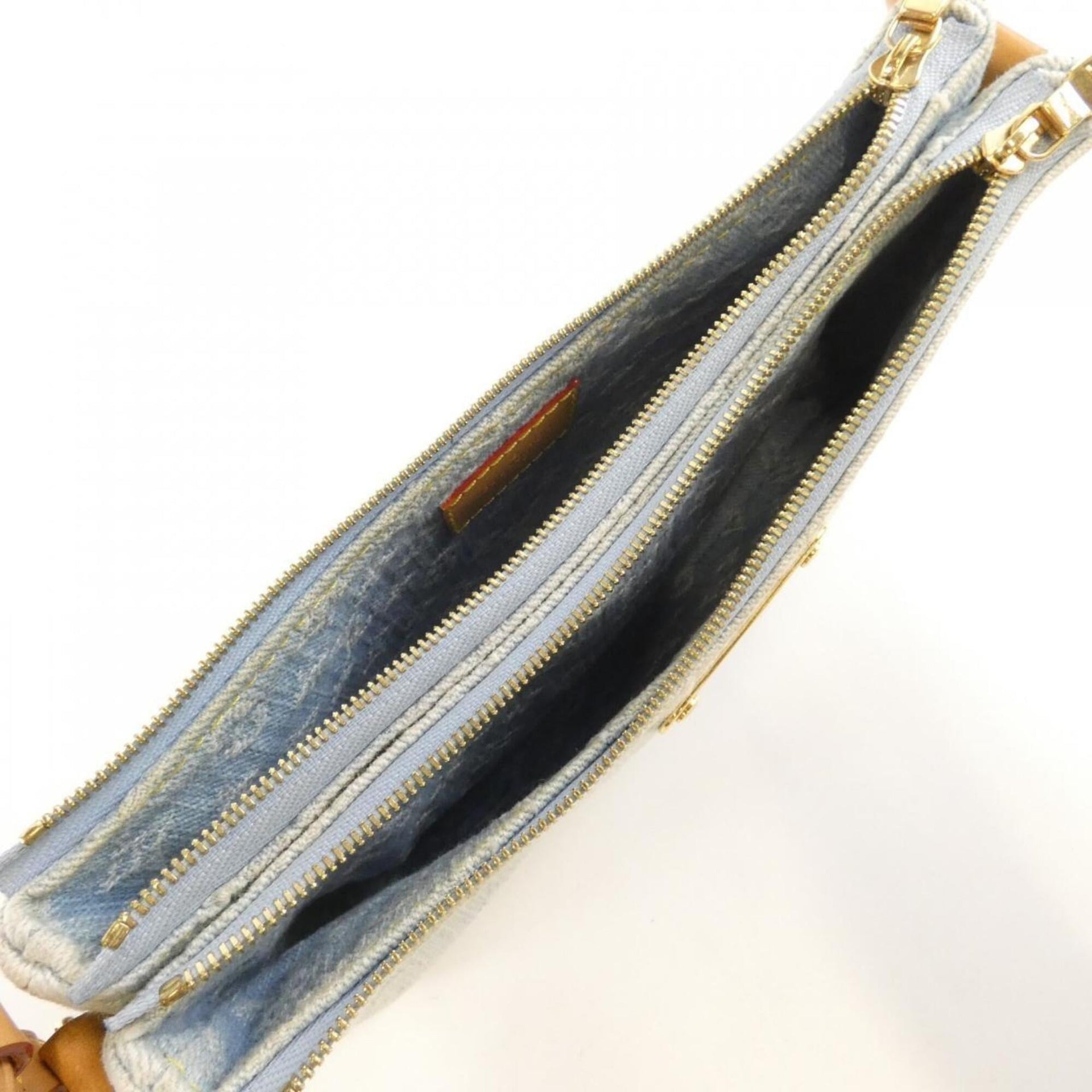 Louis Vuitton Monogram Denim Pochette Rive M83532 Shoulder Bag 18