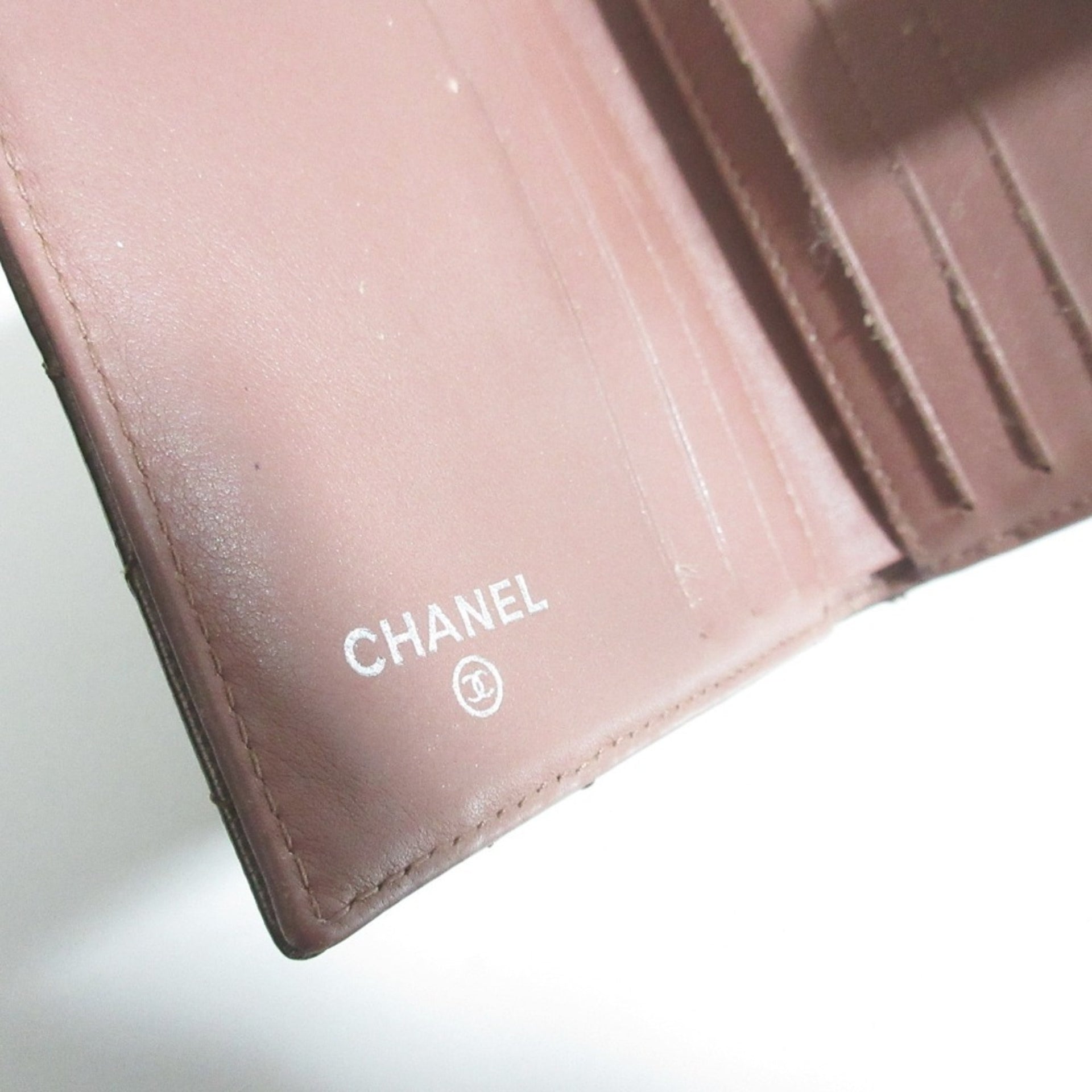 CHANEL Matelassé Patent Leather Double Snap Compact Wallet 14