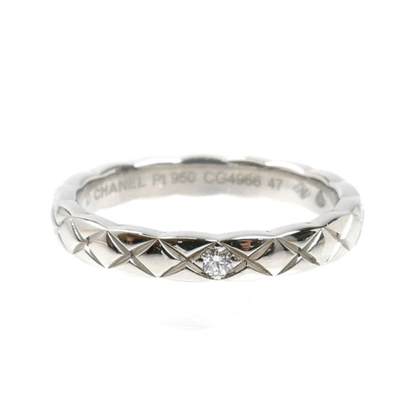 CHANEL Coco Crush Small 1PD Ring (J11354) - Platinum 950 3