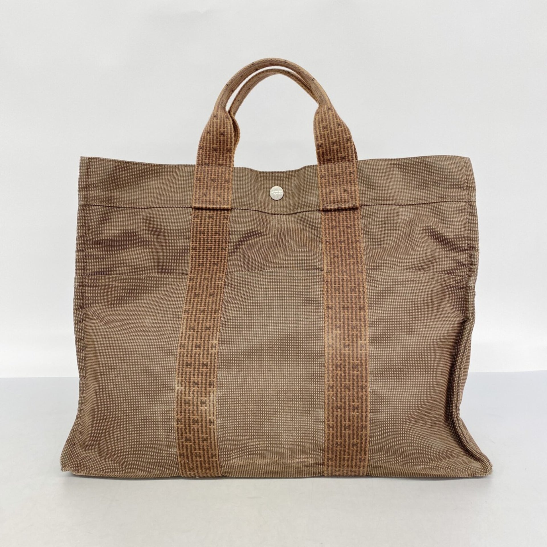 Sac cabas Hermès Herline MM en toile 15