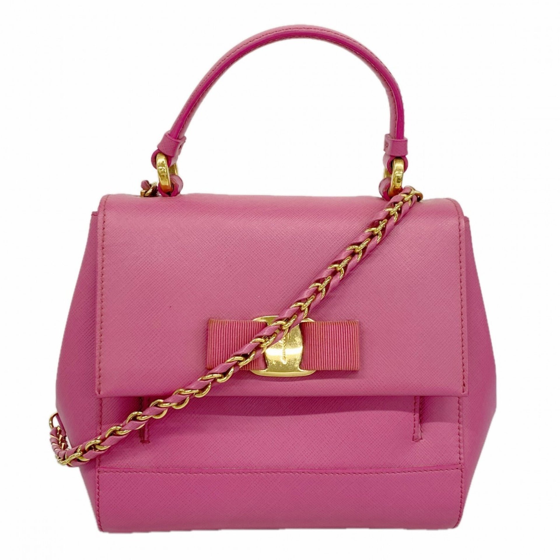Sac à main en cuir Vara Salvatore Ferragamo 1