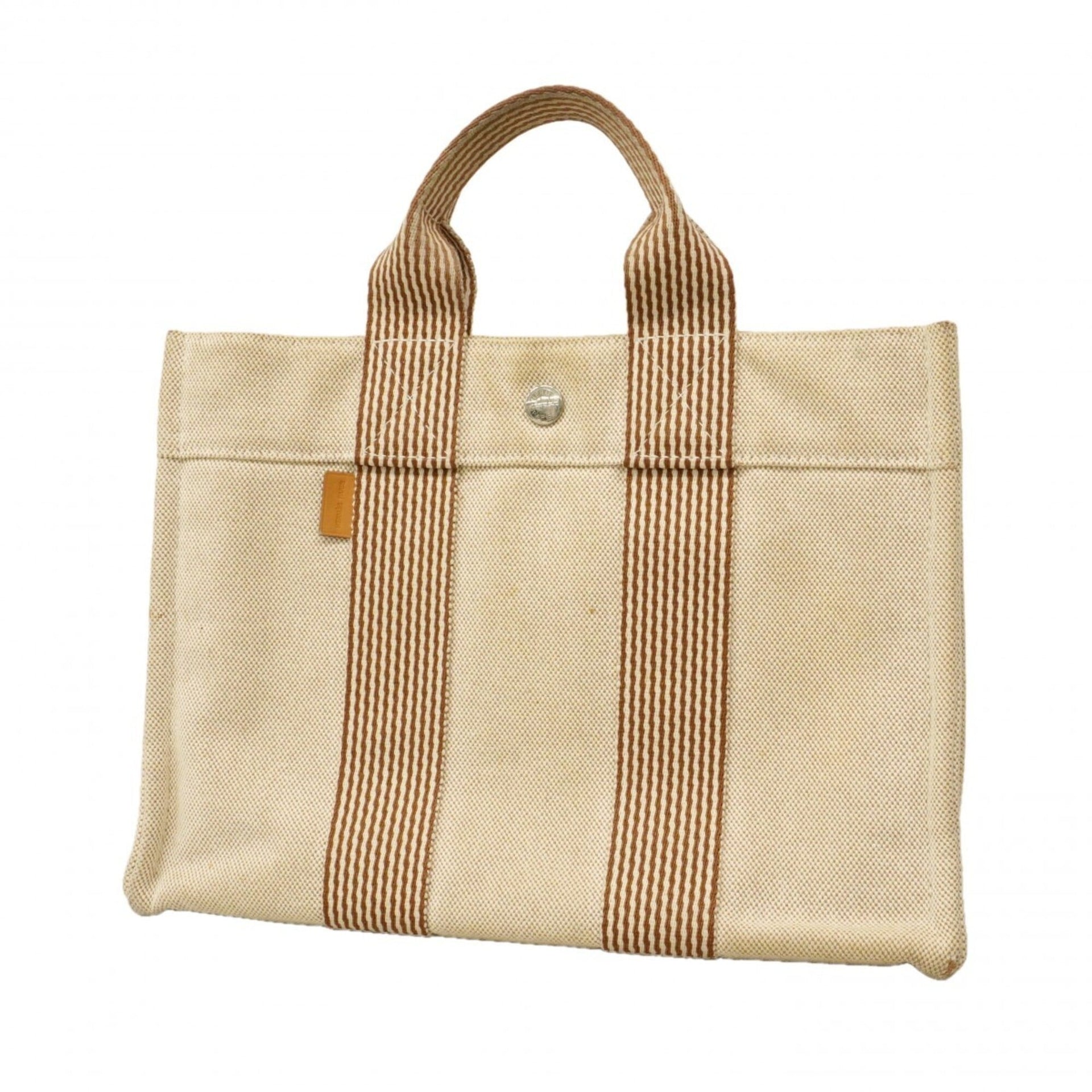 Hermes New Fourre-Tout Canvas Handbag 18
