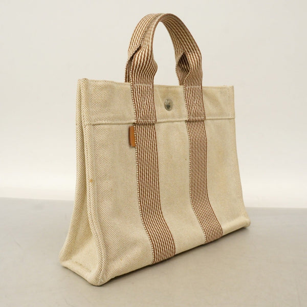 Hermes New Fourre-Tout Canvas Handbag 21