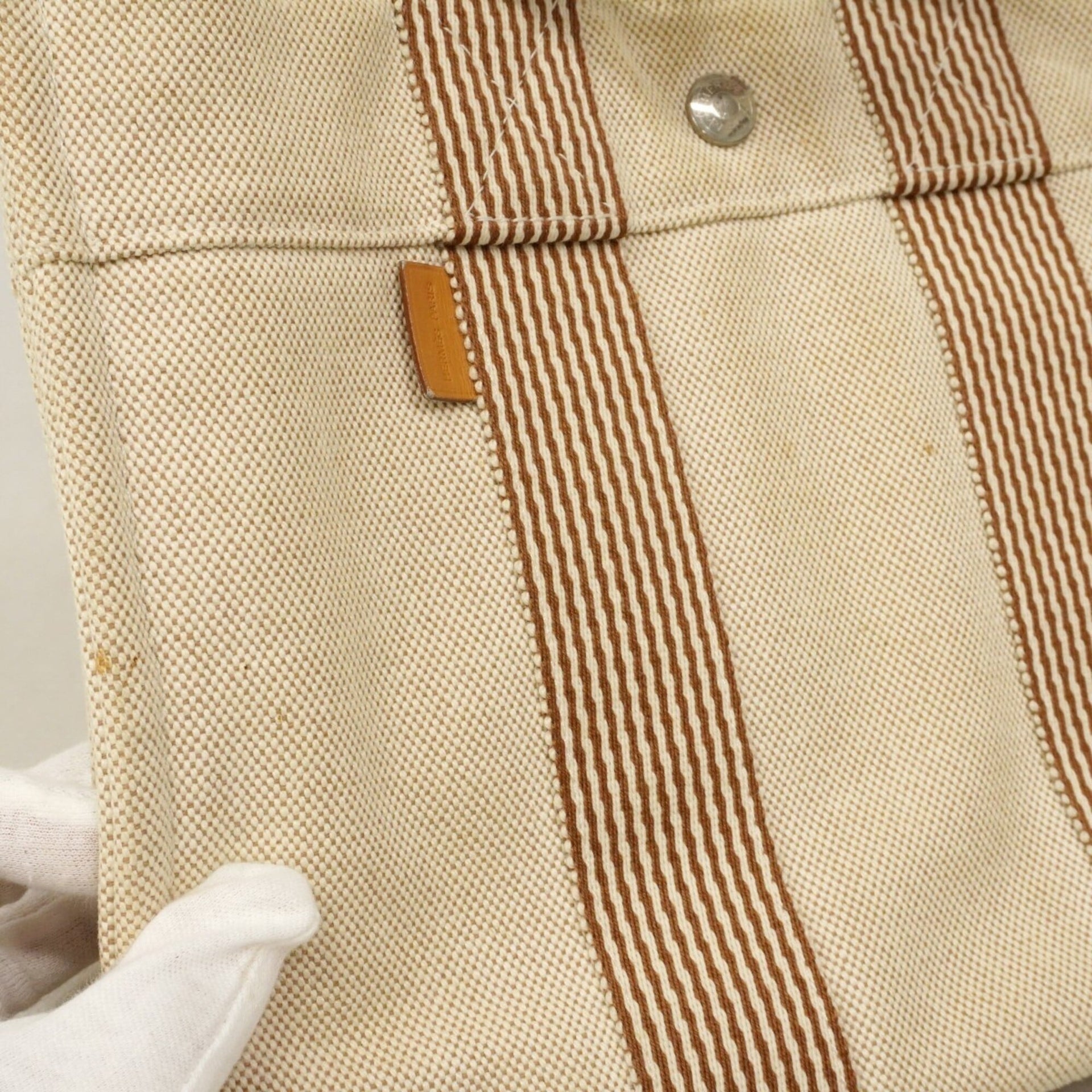 Hermes New Fourre-Tout Canvas Handbag 30