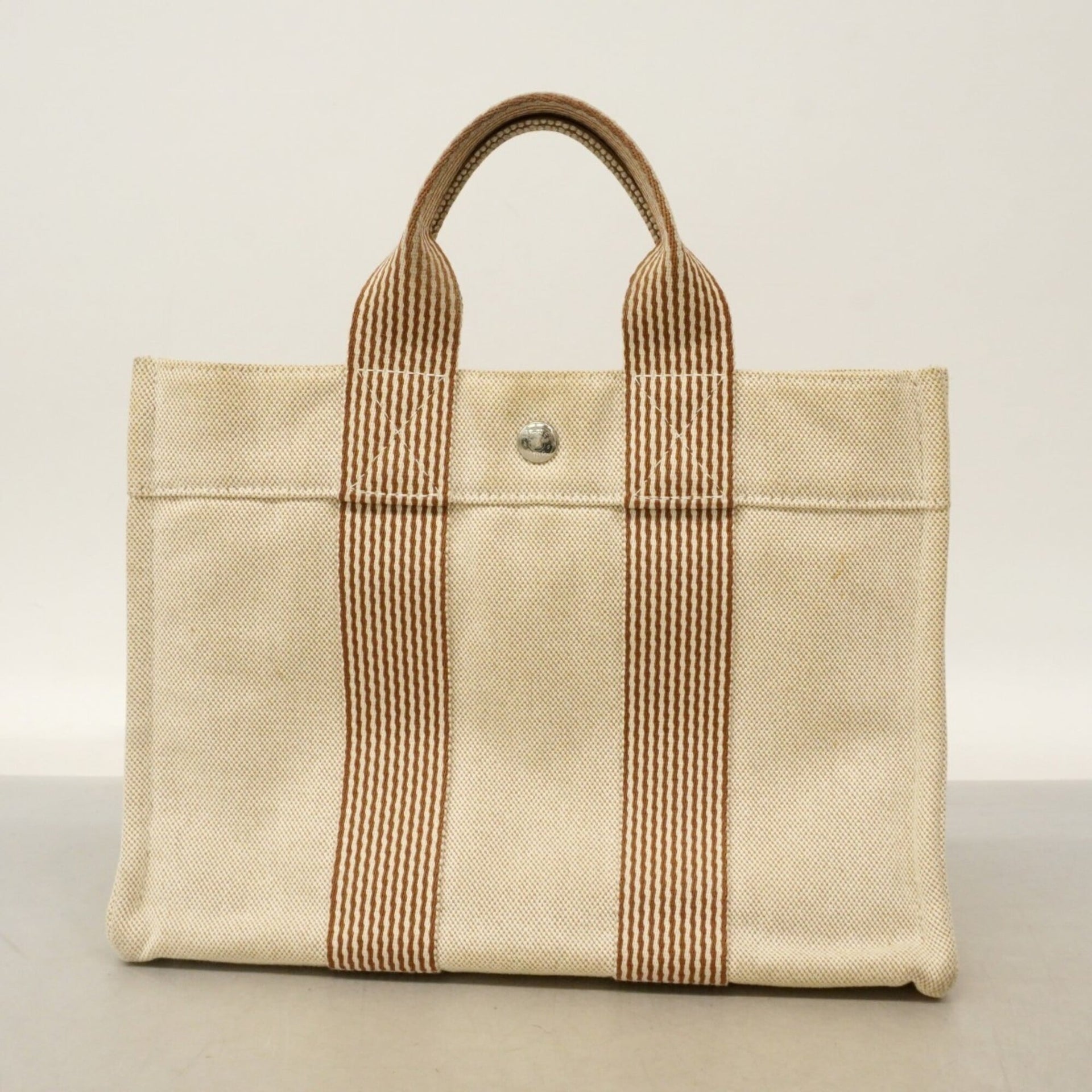 Hermes New Fourre-Tout Canvas Handbag 33