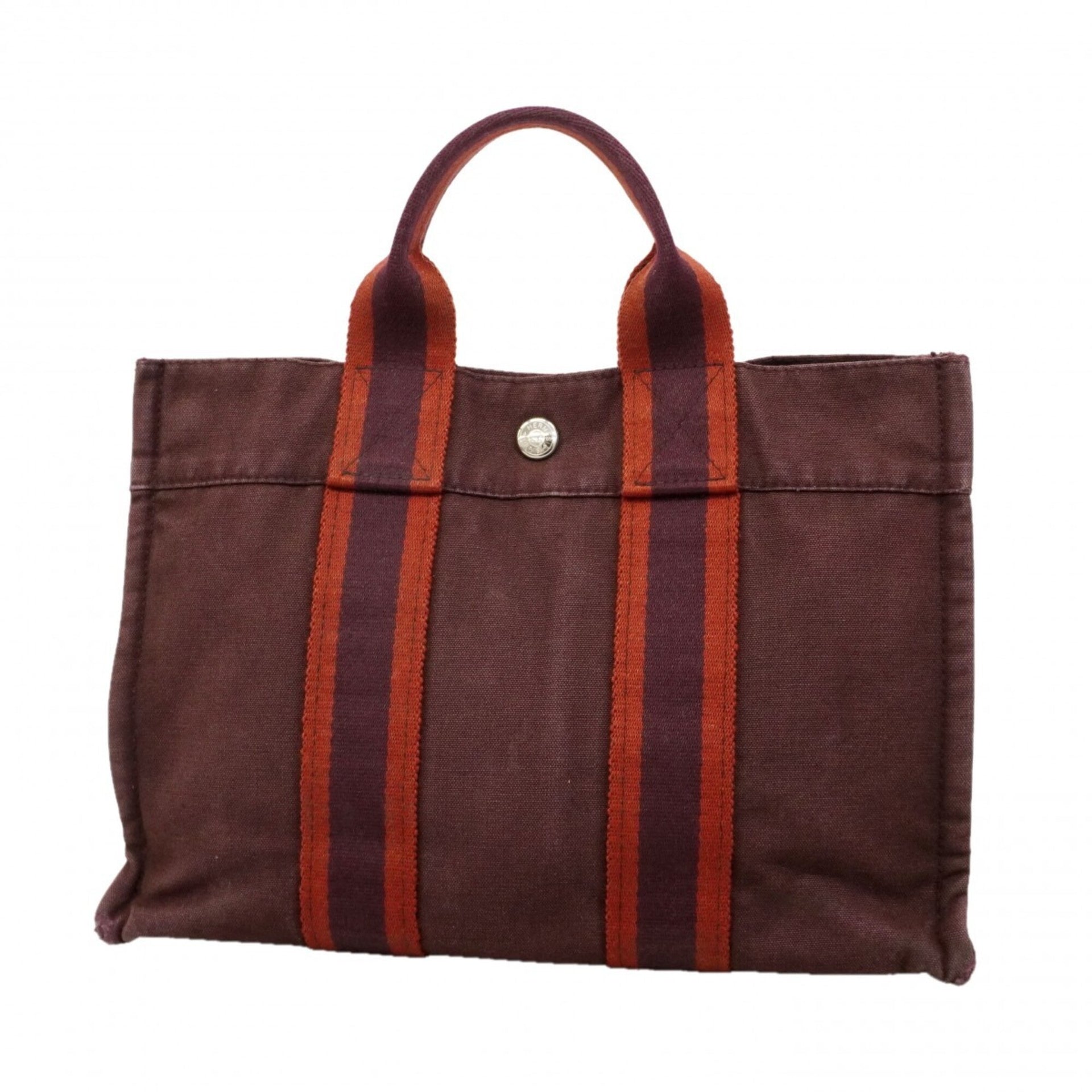 Sac cabas Fourre-tout PM en toile d’Hermès 1