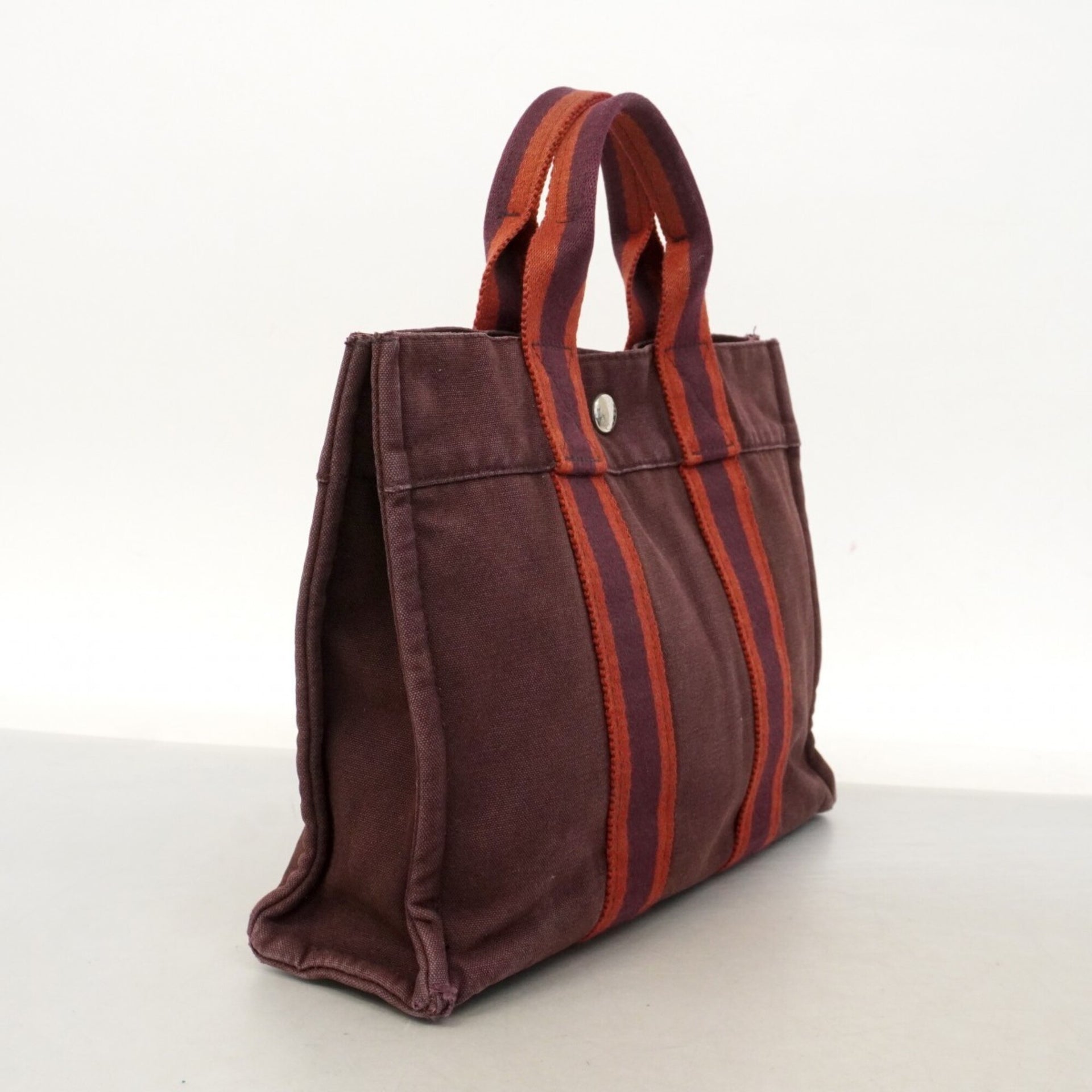Sac cabas Fourre-tout PM en toile d’Hermès 2