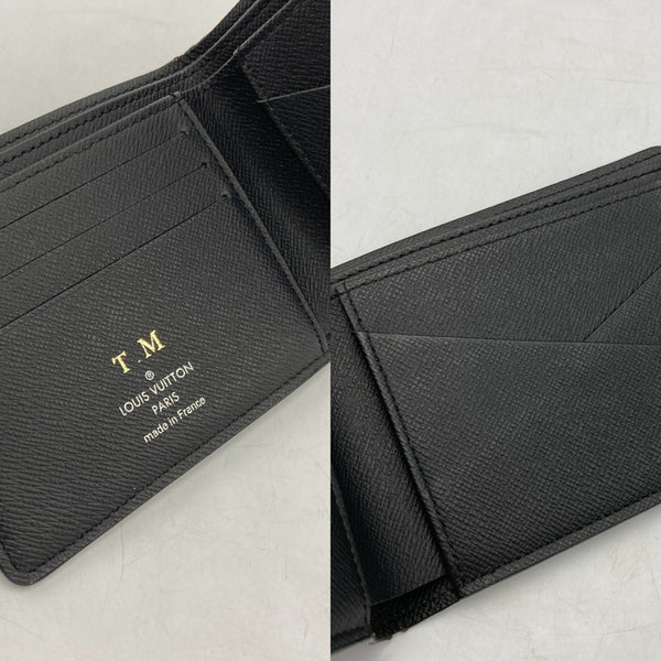 LOUIS VUITTON Louis Vuitton Monogram Eclipse Portefeuille Multiple M61695 Wallet Compact Men's 7
