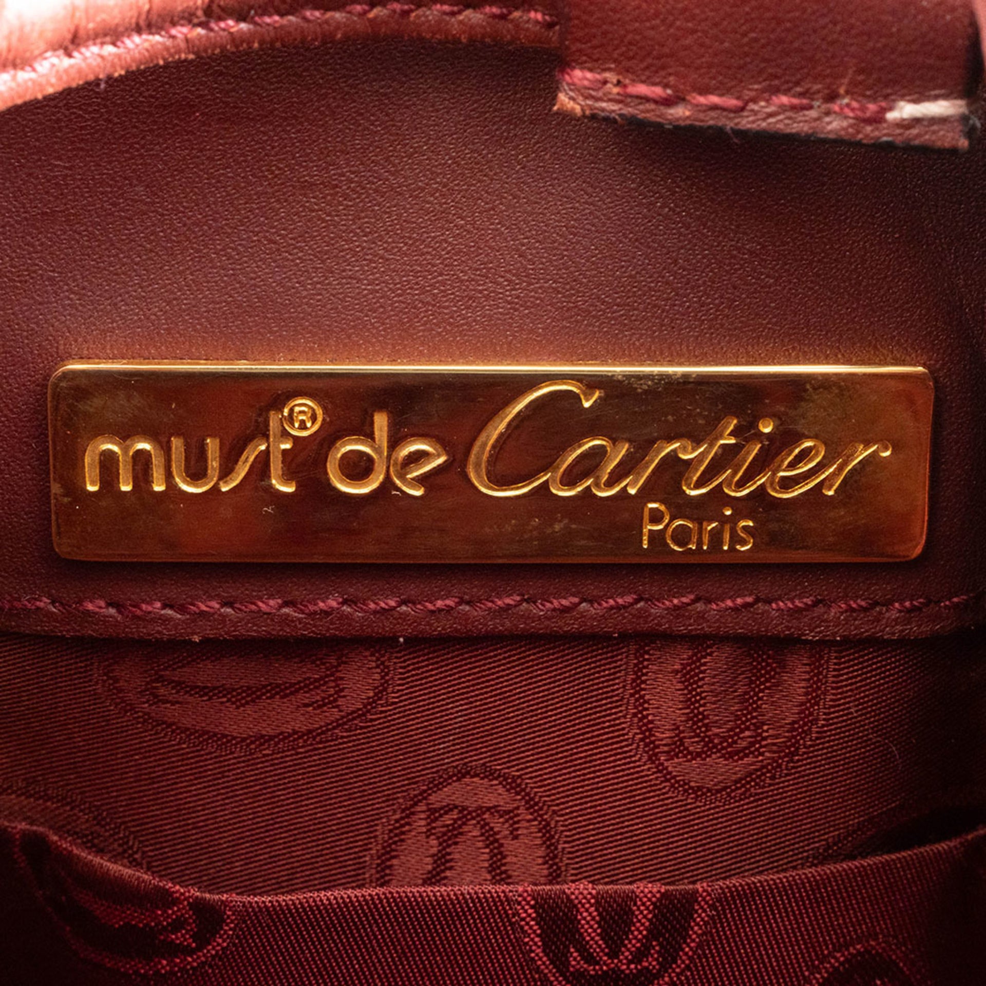 Cartier Must Line Leather Shoulder Bag 11